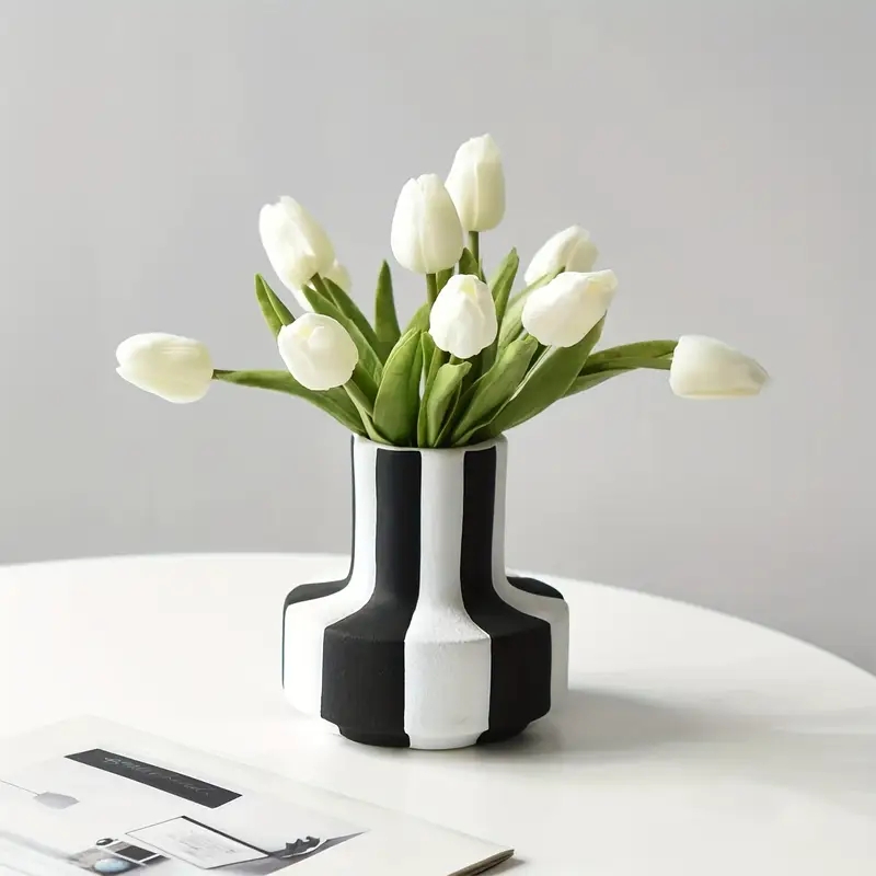 Propagation Station Vase - Creative Stripe Vase Black and White