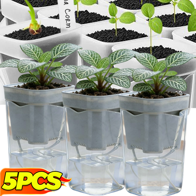 Self Watering Insert - Transparent Flower Plant Pot Self Watering