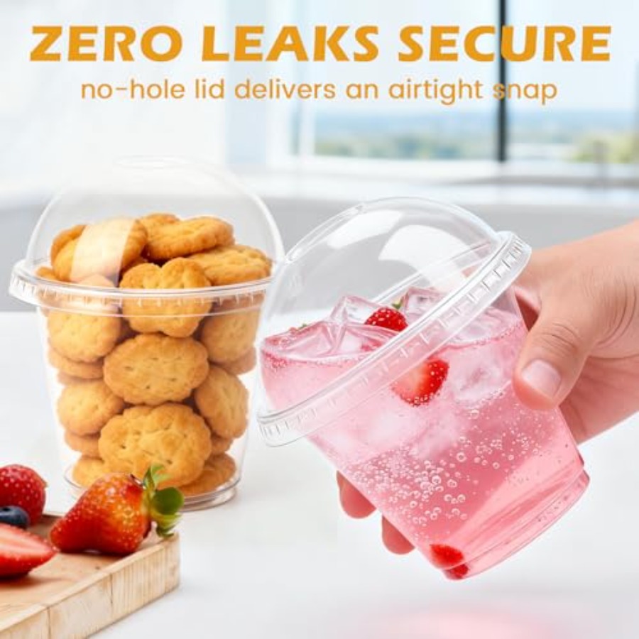 200 Pack 9 oz Clear Plastic Cu - Plastic Dome Clear review and price