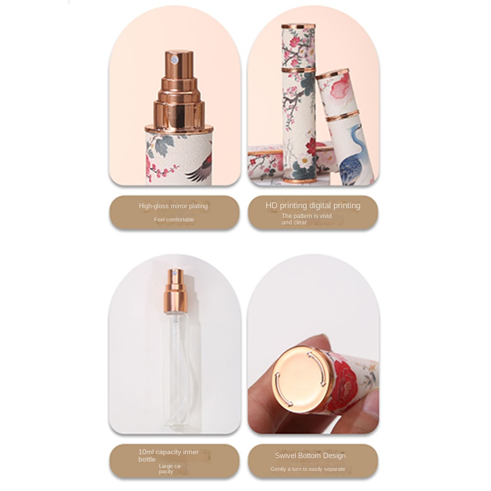 Portable PU Leather Perfume Bo - Misting Bottle Fine review and price