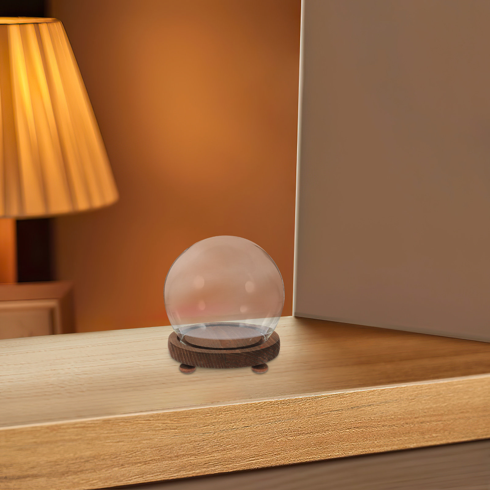 Spherical Glass Cover Ornament - Plastic Dome Clear review and price