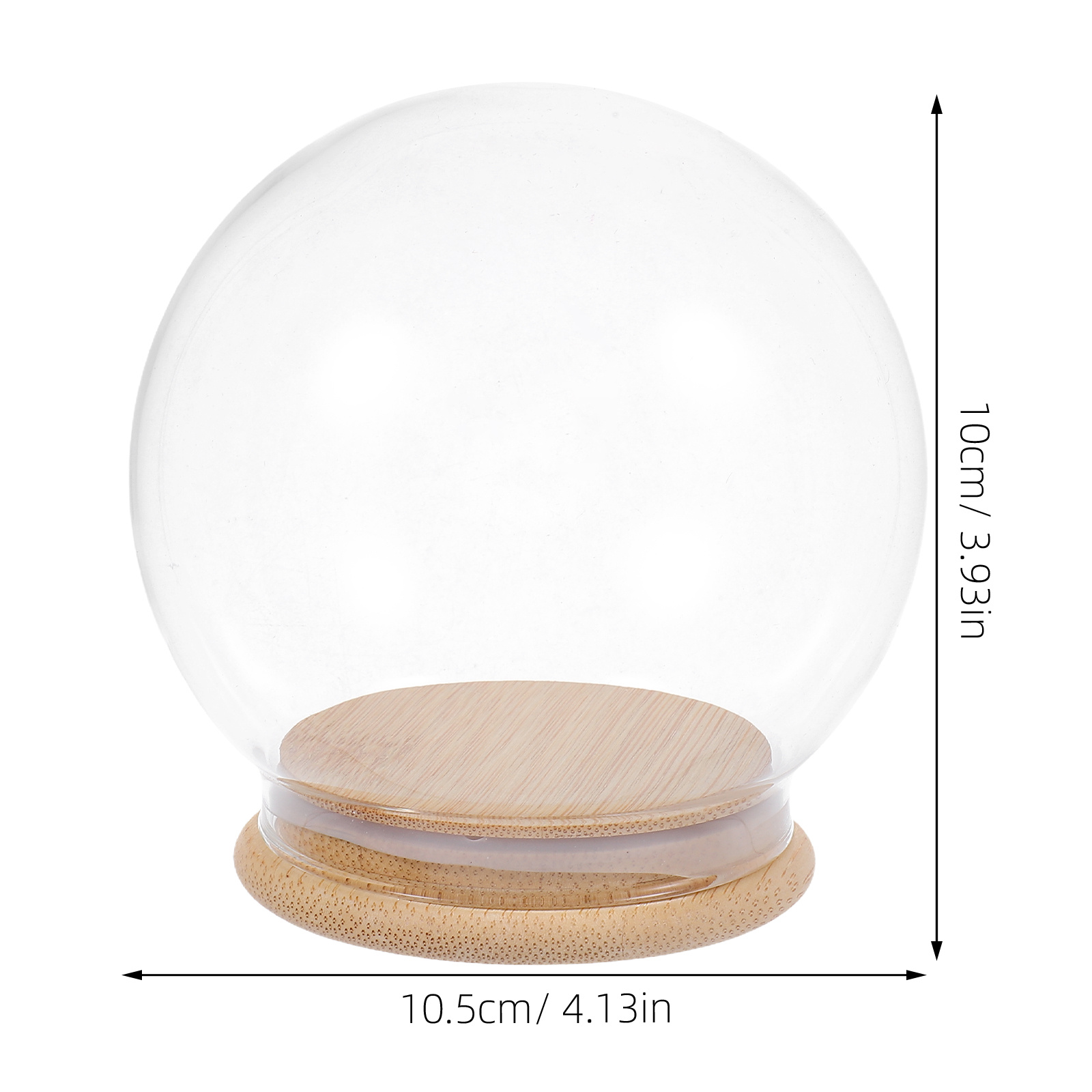 Glass Dome Eternal Flower Disp - Plastic Dome Clear review and price