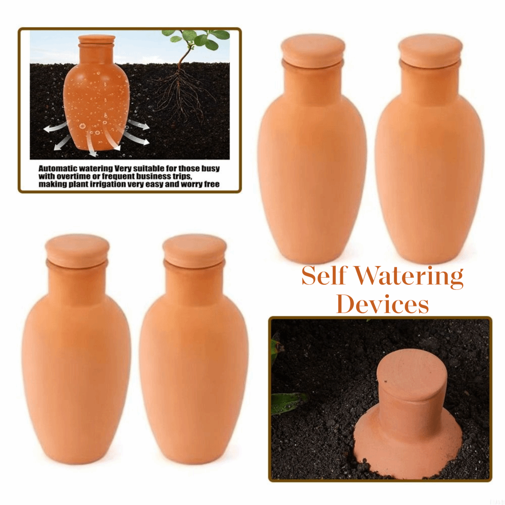 4Pcs Terracotta Material Autom - Self Watering Insert review and price