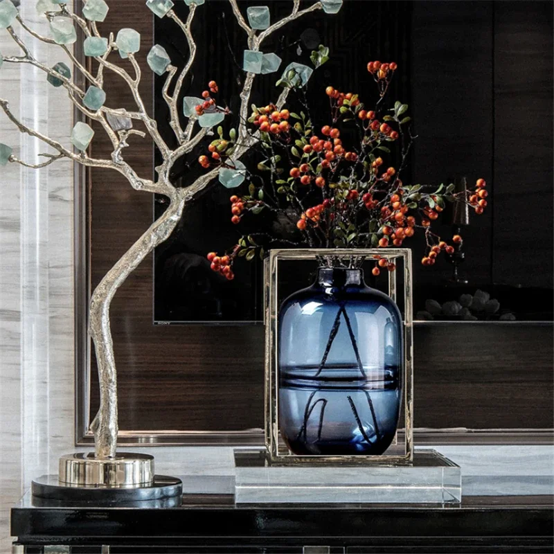 Minimalist Blue Black Glass Va - Propagation Station Vase review and price