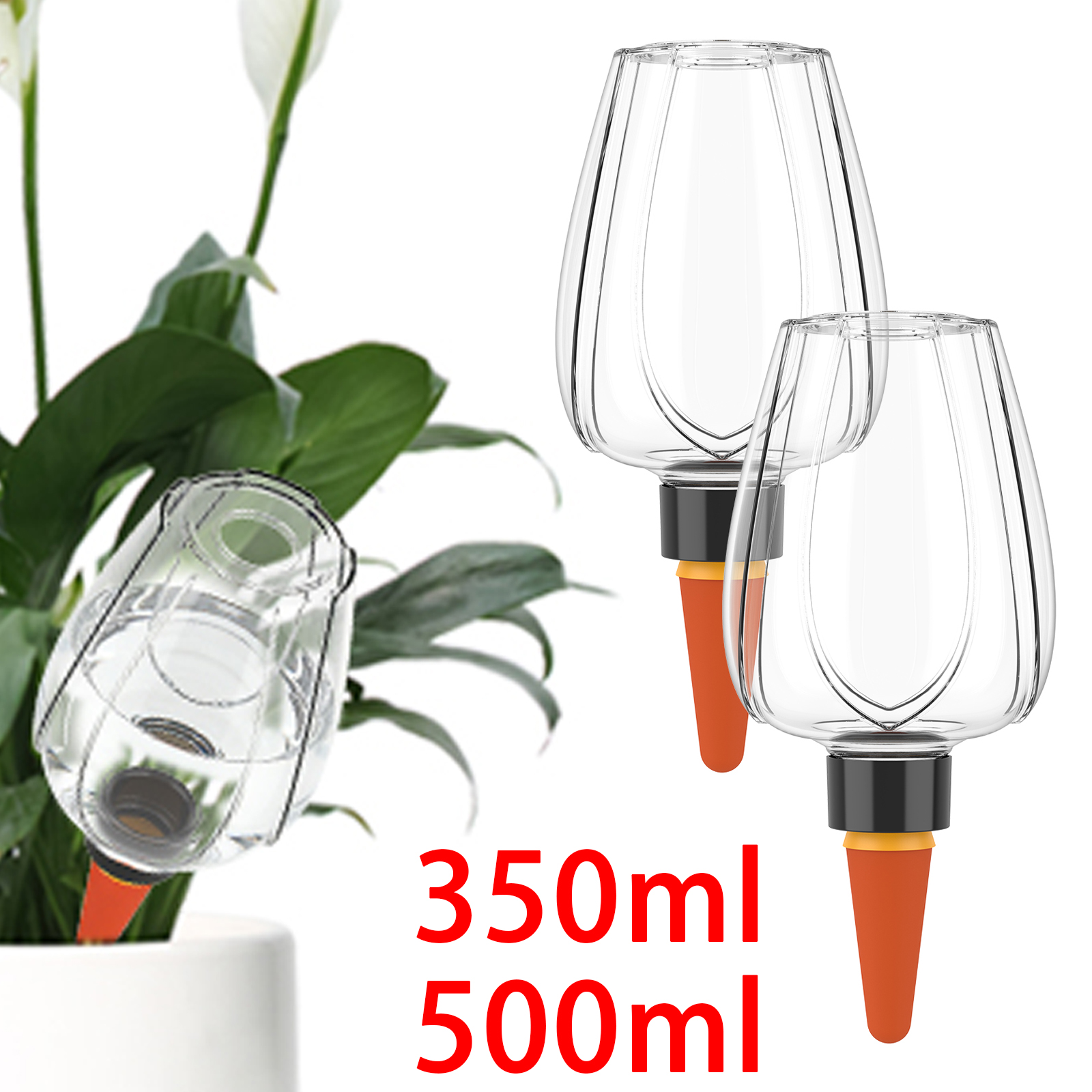 4Pcs Plant Watering Globe Clea - Self Watering Insert review and price
