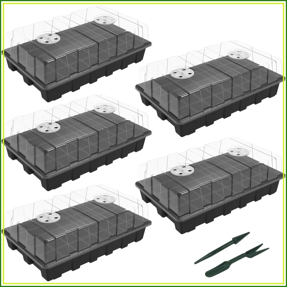 5-Set Seed Starter Tray Kits,  - Humidity Dome Kit review and price