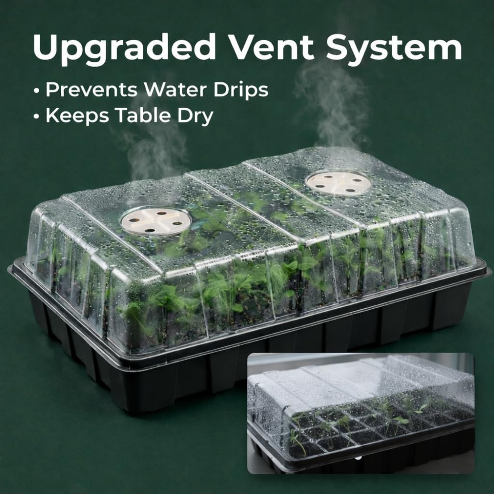 5-Set Seed Starter Tray Kits,  - Humidity Dome Kit review and price