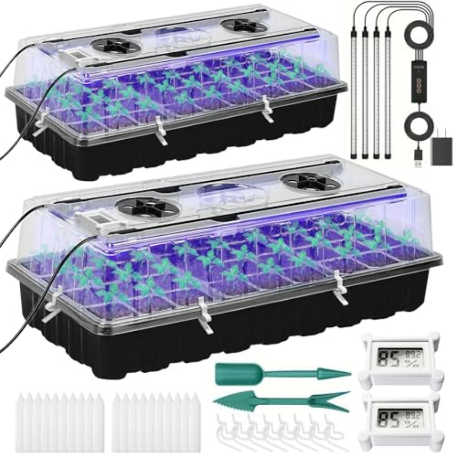 Seed Starter Tray with Grow Li - Humidity Dome Kit review and price