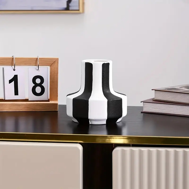 Creative Stripe Vase Black and - Propagation Station Vase review and price