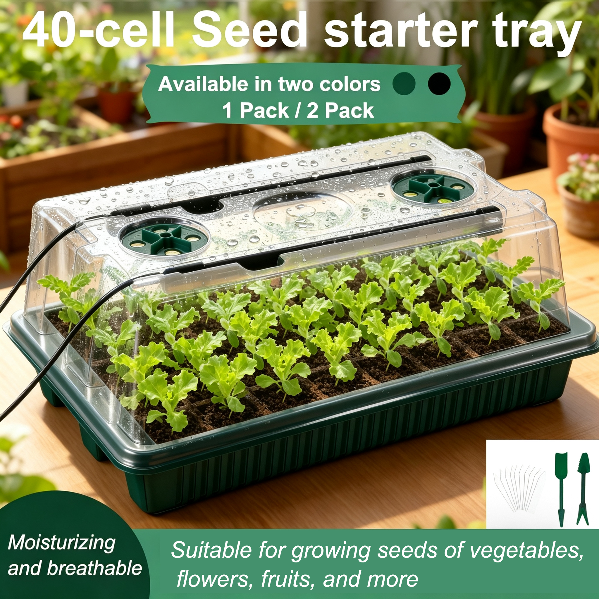 Seed Starter Tray with Grow Li - Humidity Dome Kit review and price