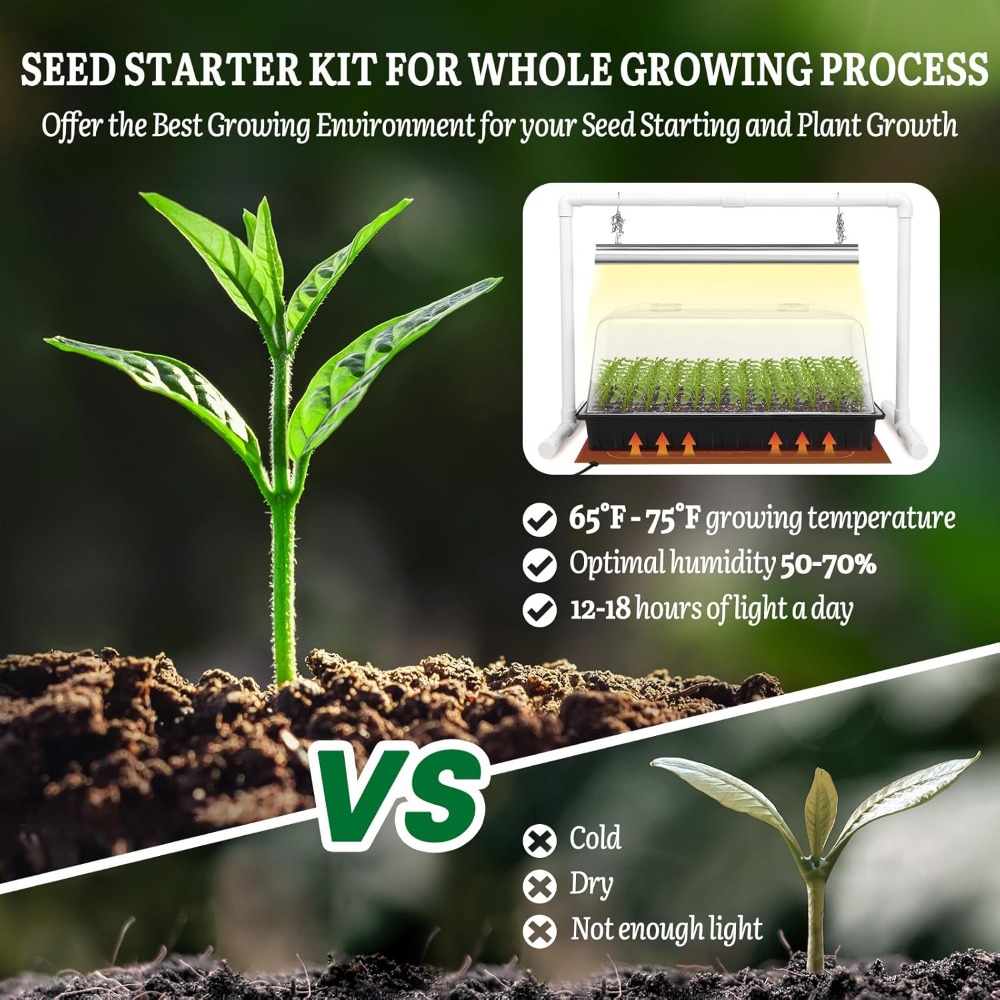 Seed Starter Kit with Grow Lig - Humidity Dome Kit review and price
