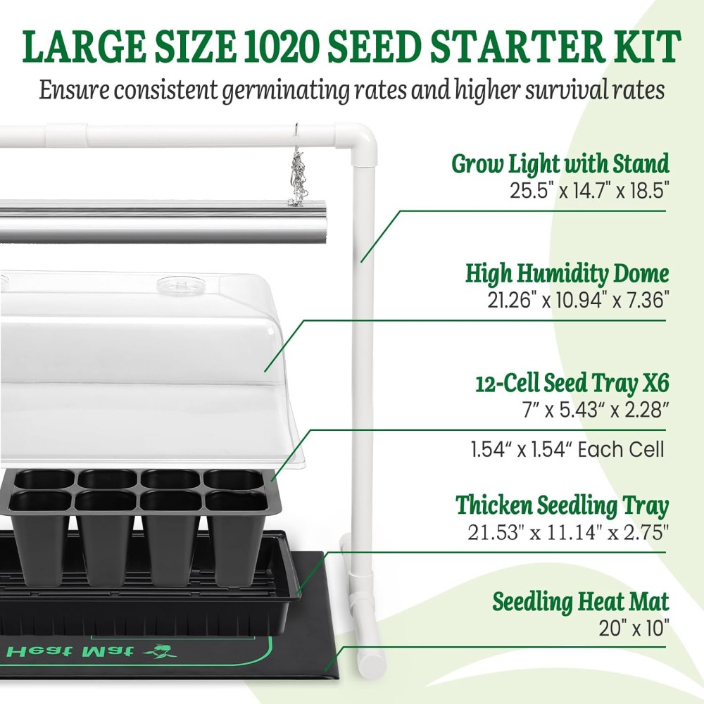 Seed Starter Kit with Grow Lig - Humidity Dome Kit review and price