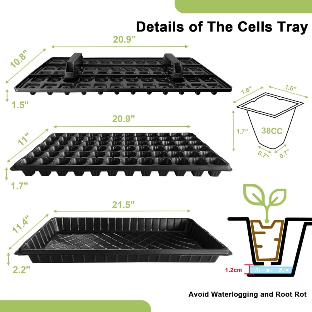 72 Cell Seed Starter Trays wit - Propagation Tray 72 review and price