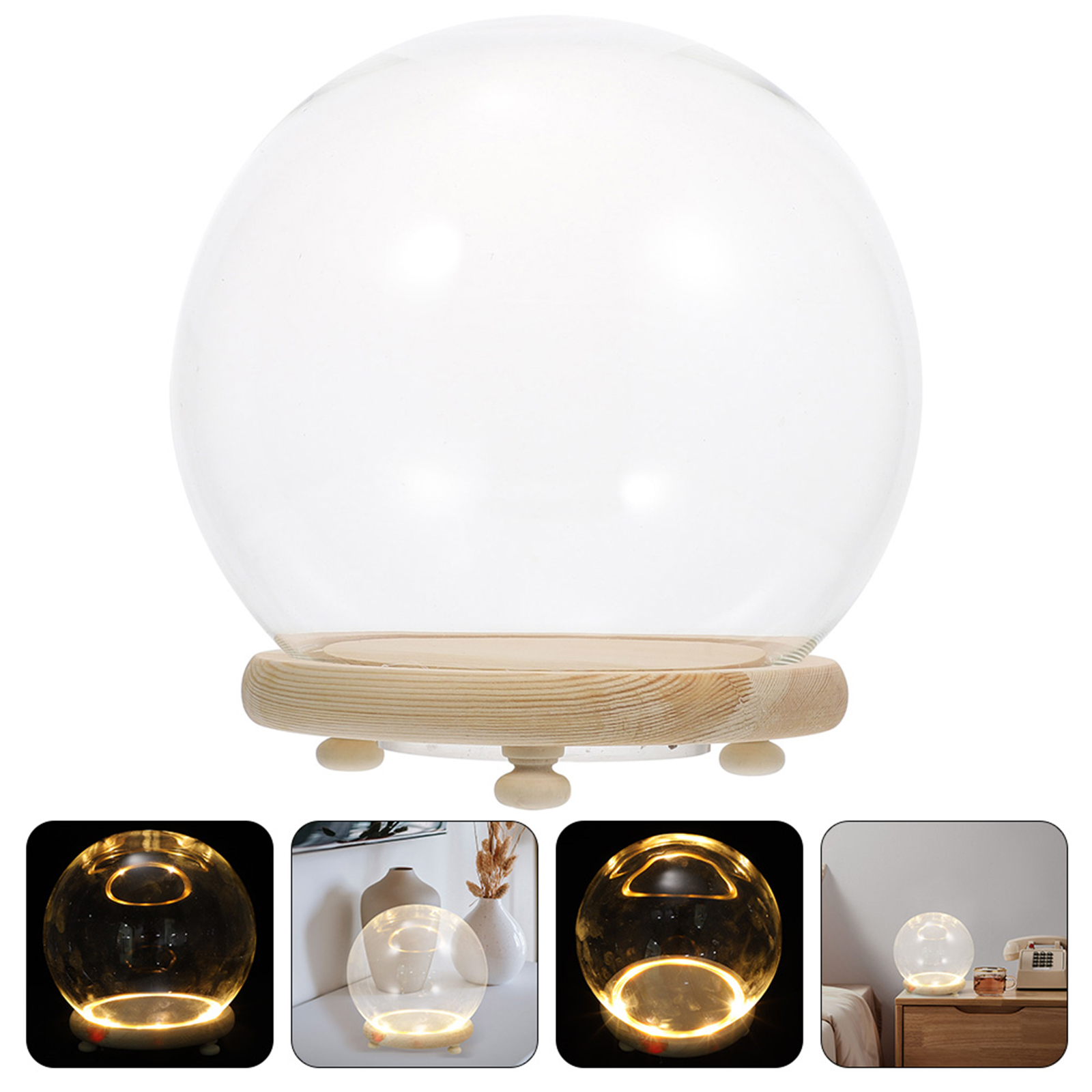 Eternal Flower Glass Cover Cle - Plastic Dome Clear review and price