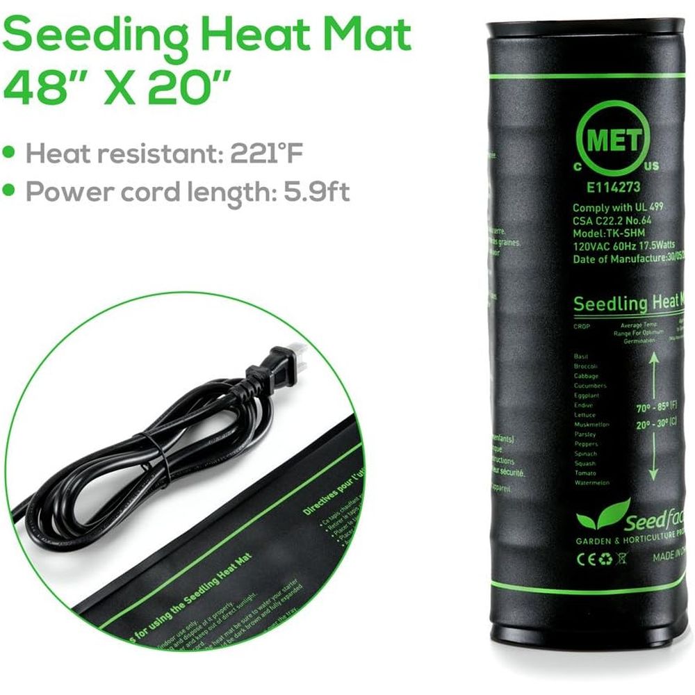 Certified Seedling Heat Mat, W - Heat Mat Seedling review and price