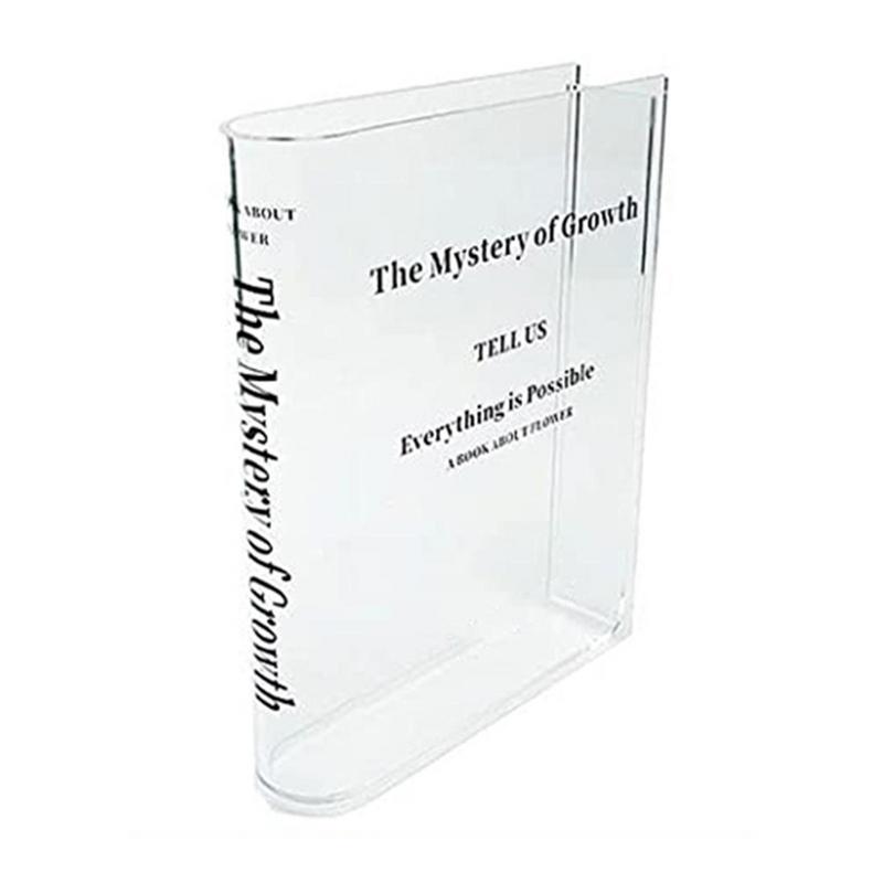 Clear Book Vase Aesthetic Acry - Propagation Station Vase review and price