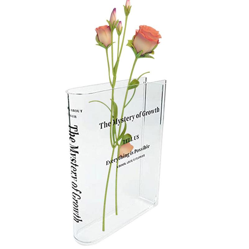 Clear Book Vase Aesthetic Acry - Propagation Station Vase review and price