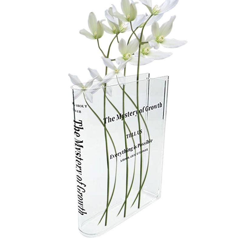 Clear Book Vase Aesthetic Acry - Propagation Station Vase review and price
