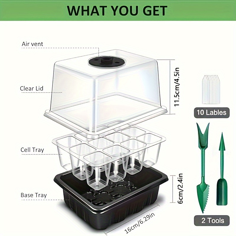 Seedling Starter Kit 1/2/3 Set - Humidity Dome Kit review and price
