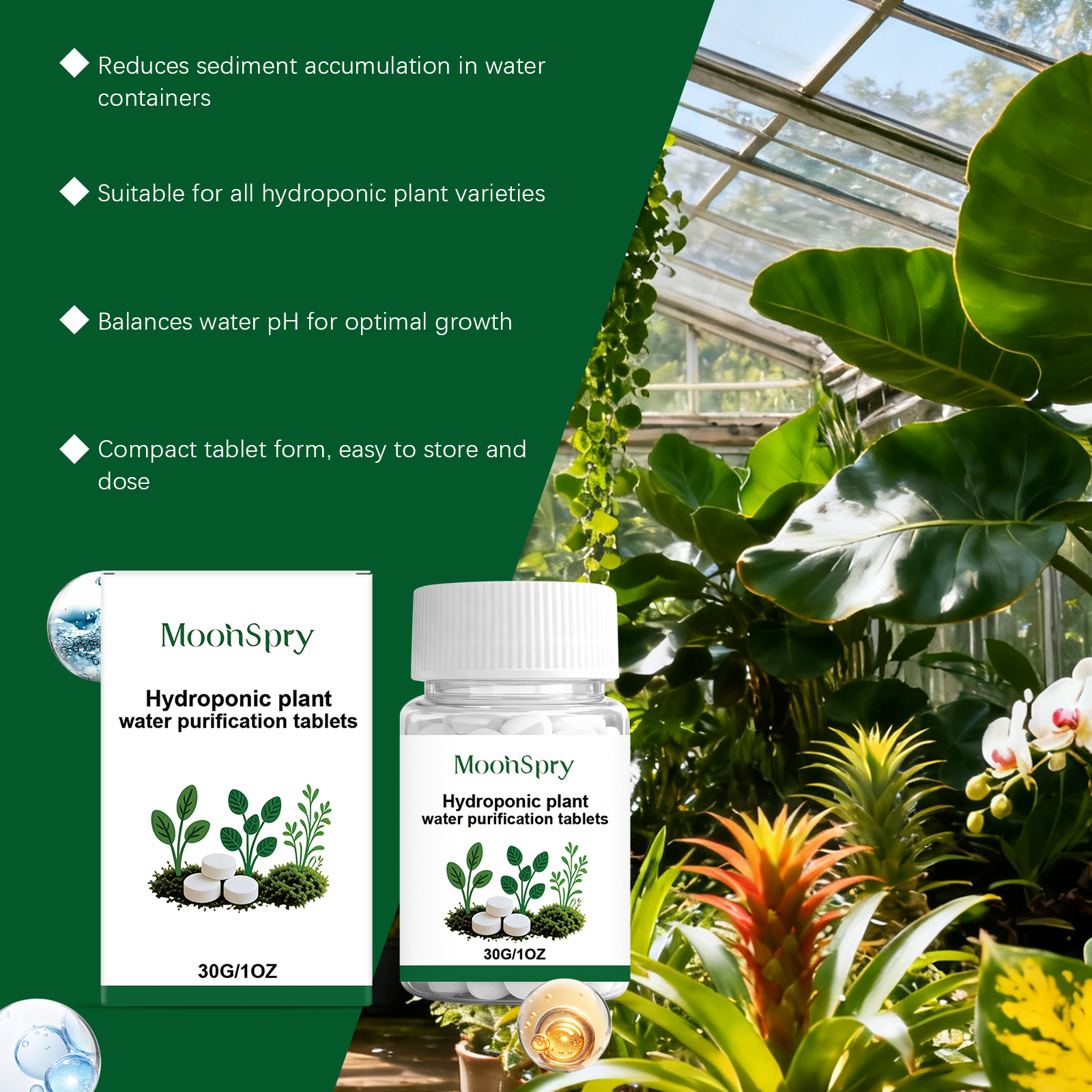 Moonspry Hydroponic Water Puri - Rooting Hormone Powder review and price