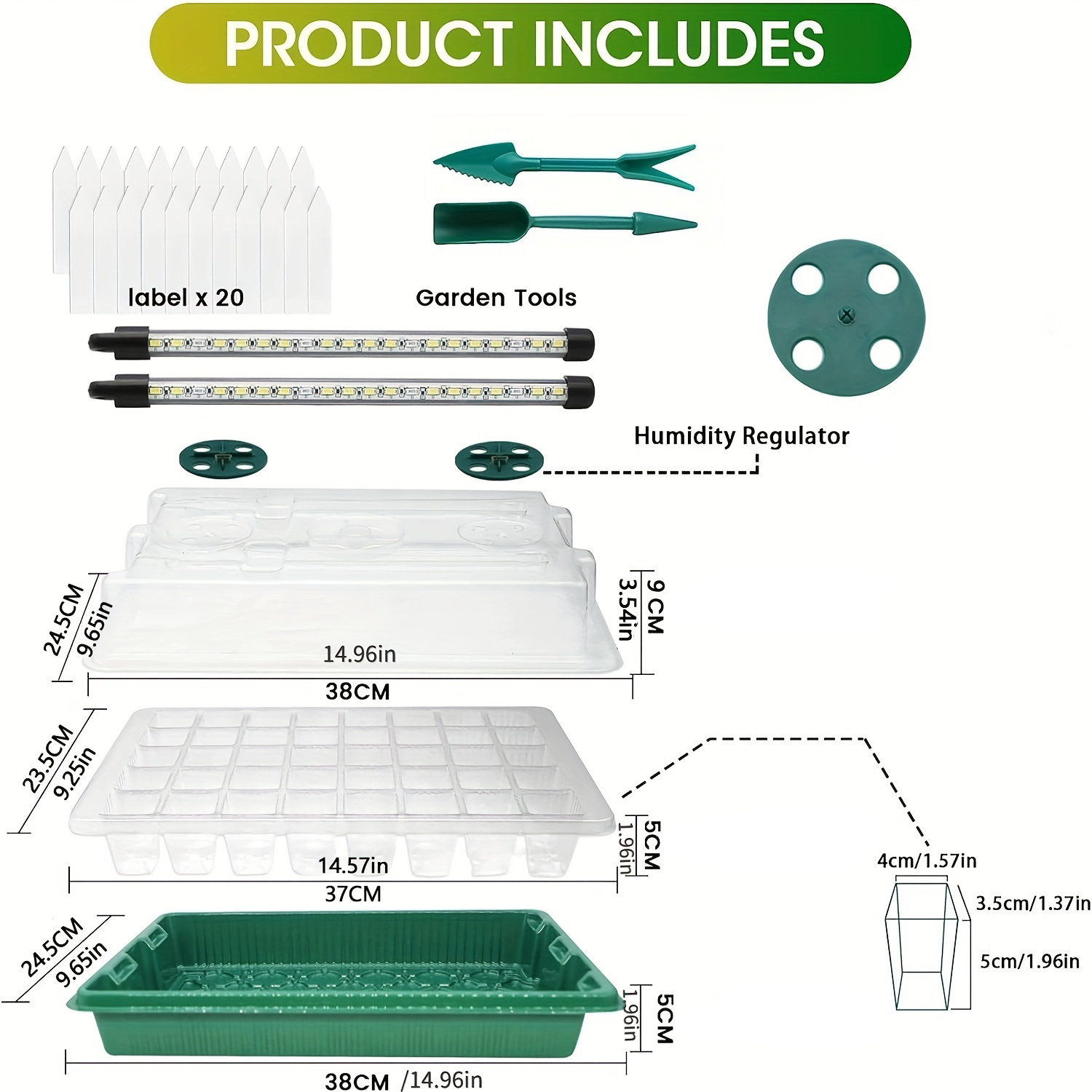 4-Pack Seed Starter Tray Kit 1 - Humidity Dome Kit review and price