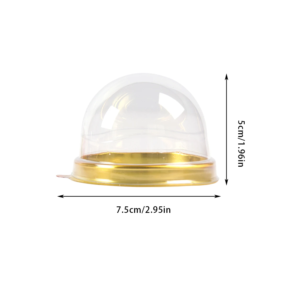 50pcs Clear Plastic Mini Cupca - Plastic Dome Clear review and price
