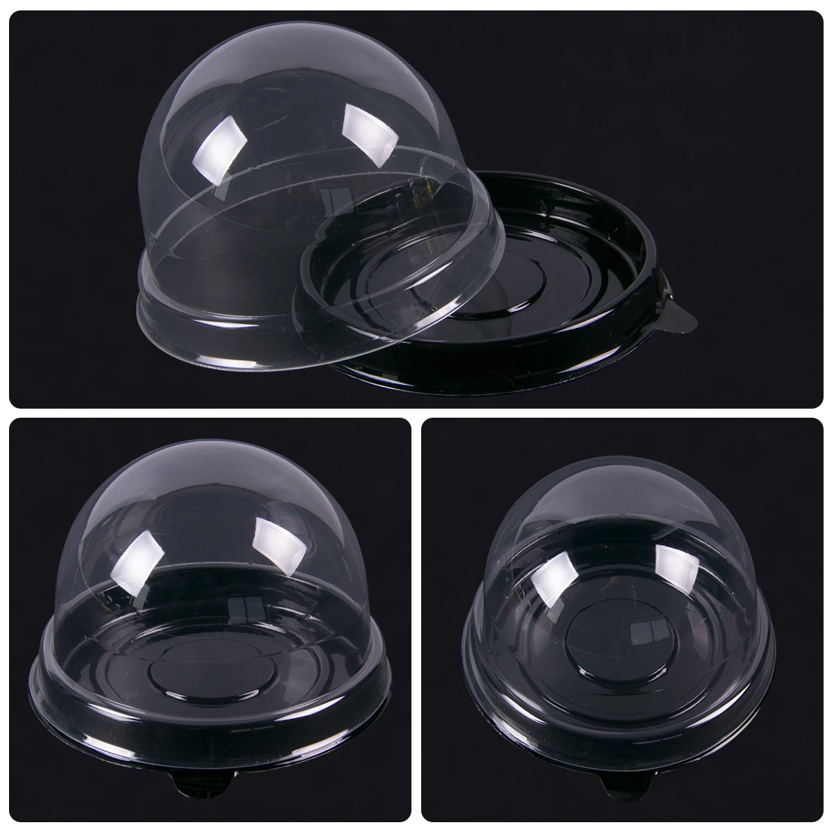 50pcs Clear Plastic Mini Cupca - Plastic Dome Clear review and price