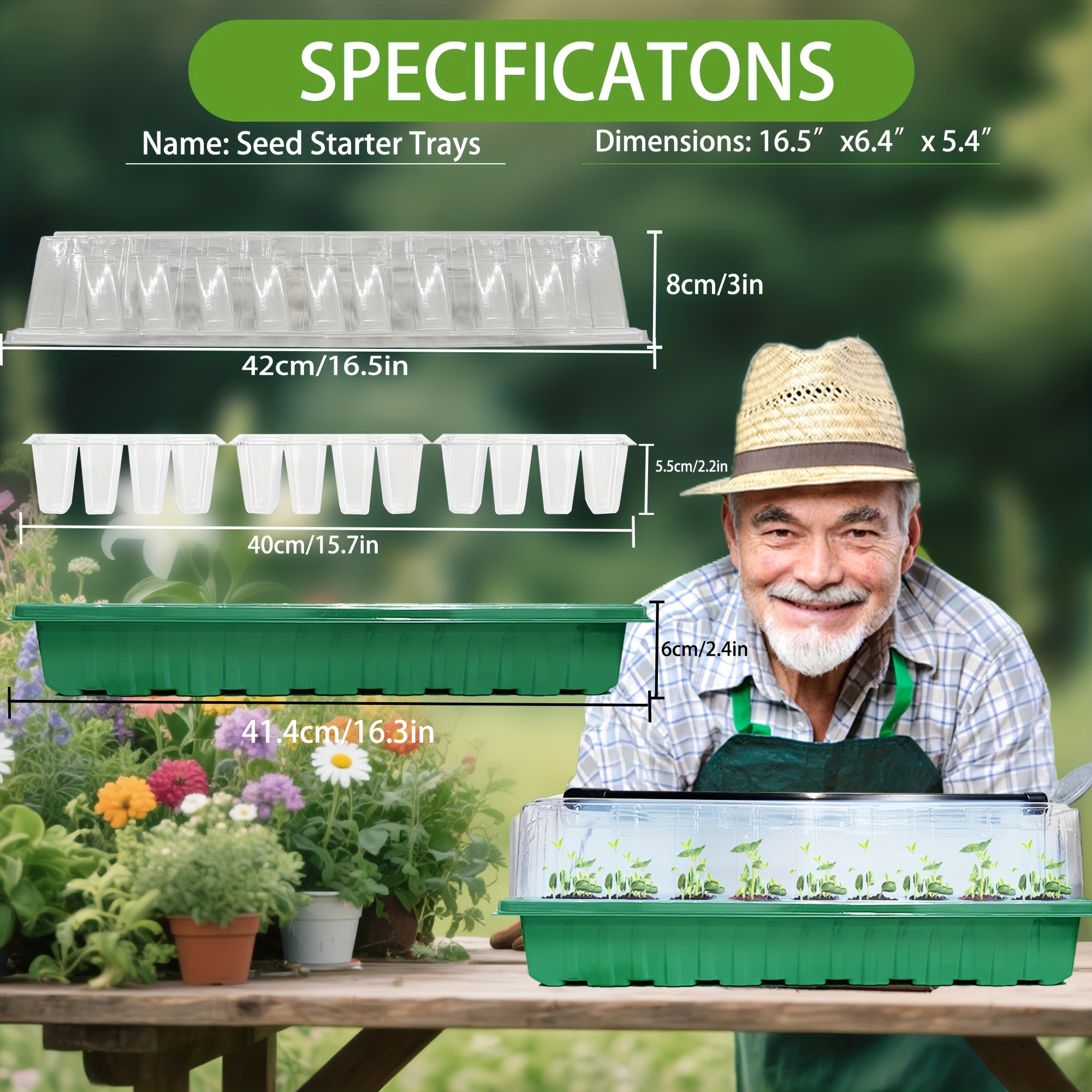 2PCS 72-Cell Seed Growing Kit  - Humidity Dome Kit review and price