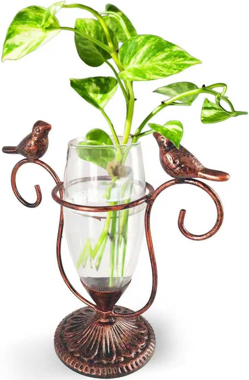 2 Vintage Copper Bird Plant Pr - Propagation Station Vase review and price