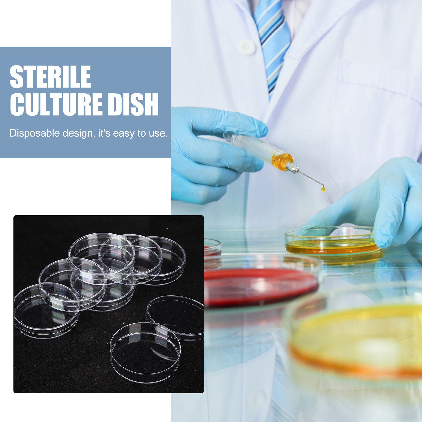 30Pcs Petri Dishes Plastic Cle - Agar Tissue Culture review and price