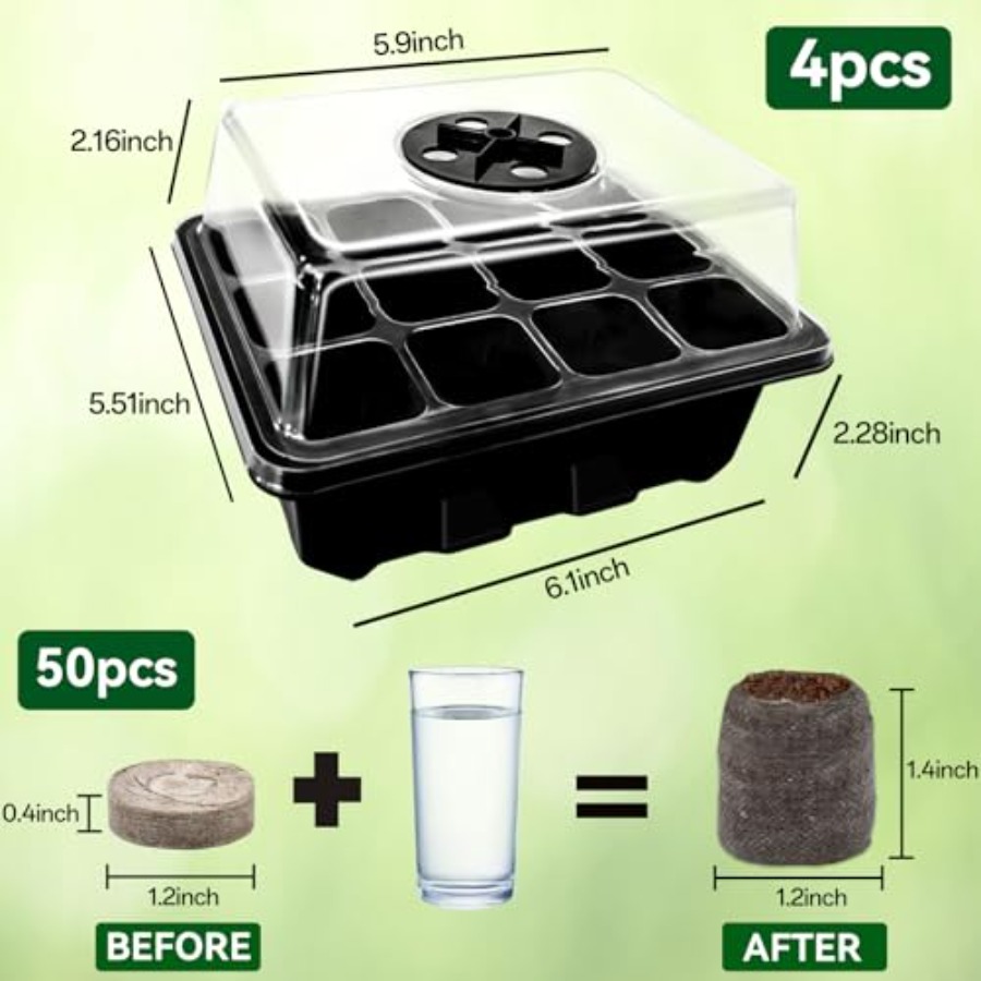 8 Pack Seed Starter Tray with  - Peat Pellet Tray review and price