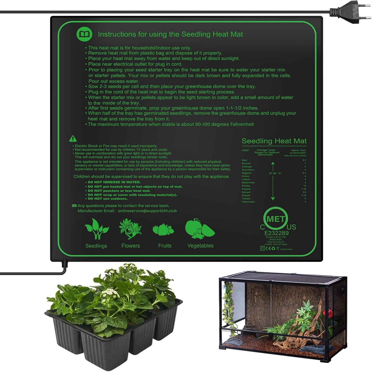 Seedling Heat Mat 10/25/50CM I - Rooting Gel Clone review and price
