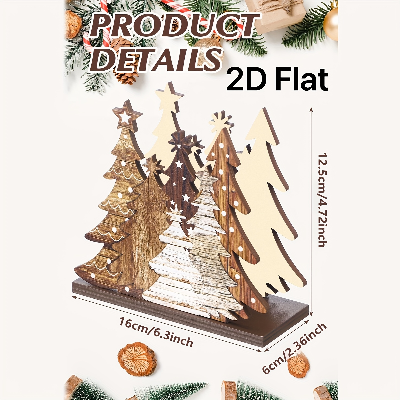 1pc 2D Flat Christmas Tree Tis - Agar Tissue Culture review and price